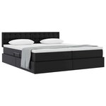 vidaXL Lit de Rangement Noir 180 x 200 cm Cuir synthétique