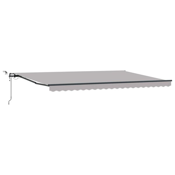 vidaXL Tissu de auvent Gris clair 500 × 300 cm Polyester
