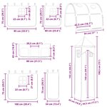 vidaXL Lit mezzanine pour enfants Noir et Bleu 74 5 x 190 cm Métал