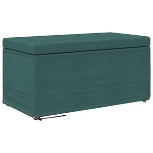 vidaXL Tabouret Vert foncé 81 x 41 x 40 cm Tissu et bois stratifié