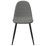 vidaXL Chaises à manger lot de 6 gris clair velours