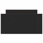 vidaXL Cadre de lit Chêne noir 90 x 190 cm Bois d'ingénierie
