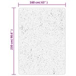 vidaXL Tapis HUARTE à poils courts doux et lavable sable 160x230 cm