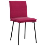 vidaXL Chaises à manger lot de 2 Rouge bordeaux Velours