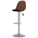 vidaXL Tabourets de bar lot de 2 marron tissu