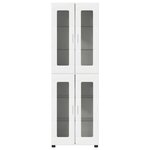 vidaXL Haut Armoire FLORIN Blanc 60 x 35 x 182 cm Bois d'ingénierie