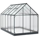 vidaXL Serre de jardin avec porte Anthracite 183 5 x 303 5 x 207 cm