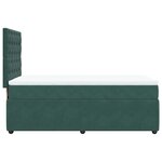 vidaXL Sommier à lattes de lit avec matelas Vert foncé 90x200 cm