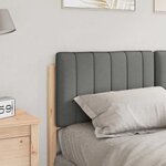 vidaXL Tête de lit capitonnée Marron et gris clair 140 cm Pin massif