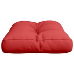 vidaXL Coussin de palette rouge 50x40x12 cm tissu