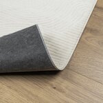 vidaXL Tapis IZA poils courts style scandinave crème 140x200 cm