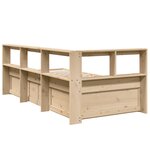 vidaXL Lit bibliothèque sans matelas 90x200 cm bois de pin massif
