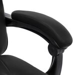 Chaise fauteuil siège de bureau informatique étude de massage similicuir noir 02_0024019