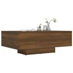 vidaXL Table basse Chêne marron 85x55x31 cm Bois d'ingénierie