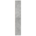 vidaXL Bibliothèque gris béton 60x24x143 cm bois d'ingénierie