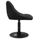 vidaXL Chaises pivotantes à manger lot de 2 Noir Velours