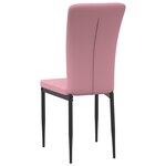 vidaXL Chaises à manger lot de 4 Rose Velours