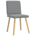 vidaXL Chaises à manger lot de 6 gris clair tissu
