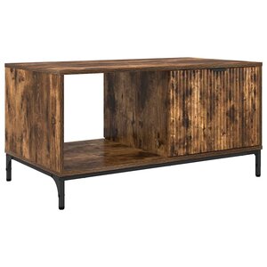 vidaXL Table basse Chêne fumé 90 x 49 x 46 cm Bois d'ingénierie