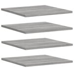 vidaXL Étagères murales 4 Pièces sonoma gris 40x50x1 5 cm bois ingénierie