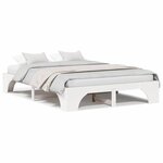 vidaXL Lit blanc 160x200 cm en pin massif