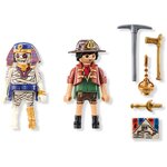 PLAYMOBIL 71796 - Duo : Chasseur de trésors  momie et accessoires