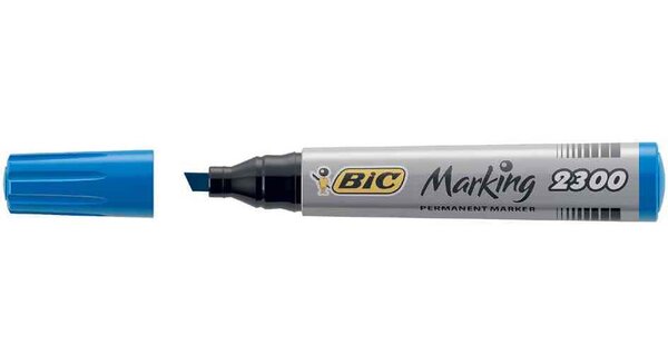 Marqueur Permanent MARKING 2300 pointe Biseau Large Bleu BIC