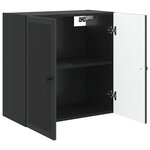 vidaXL Armoire Murale Noir 59 x 31 x 60 cm Bois d'ingénierie