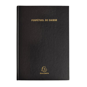 Agenda de bureau Civil perpétuel caisse brochés 1 jour 210x148 mm Noir EXACOMPTA