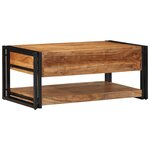 vidaXL Table basse 90x50x38 cm bois massif acacia