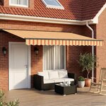 vidaXL Cadre de store manuel avec LEDs 4 5 × 3 m