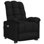 vidaXL Fauteuil électrique de massage Noir Tissu