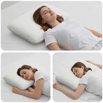 vidaXL Coussin de sommeil Uni Blanc 60 x 40 x 13 cm