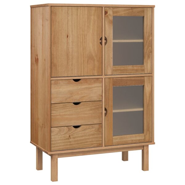 vidaXL Buffet haut OTTA 85x43x125 cm bois massif de pin