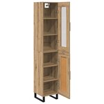 vidaXL Haut Armoire Chêne artisanal 69 5 x 34 x 180 cm