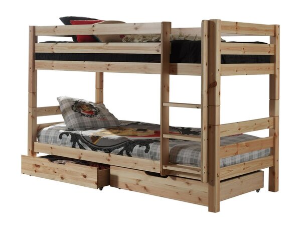 PINO Lits superposés + Lot de 2 tiroirs