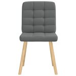 vidaXL Chaises à manger lot de 2 gris foncé tissu