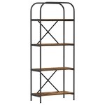 vidaXL Étagère Chêne fumé 60 x 30 x 146 cm Bois d'ingénierie