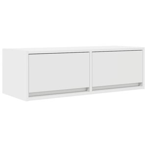 vidaXL Meuble TV blanc 80x31x25 5 cm bois d'ingénierie