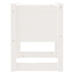 vidaXL Jardinières 2 Pièces Blanc 40x40x52 5 cm Bois massif de pin