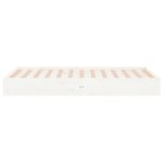 vidaXL Cadre de lit blanc bois massif 90x200 cm