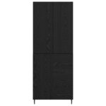vidaXL Haut Armoire avec tiroir Chêne noir 69 5 x 34 x 180 cm