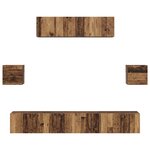 vidaXL Ensemble meuble TV 7 Pièces Bois ancien 80 x 30 x 30 cm