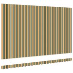 vidaXL Toile de rechange pour store banne Vert et jaune 500 × 350 cm
