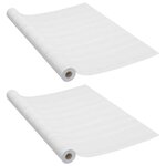 vidaXL Films autoadhésifs pour portes 2 Pièces Bois blanc 210x90 cm PVC