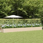 vidaXL Jardinière Ivoire 600 x 80 x 45 cm Acier