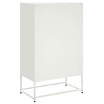 vidaXL Buffet haut blanc 68x39x111 5 cm acier