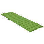 vidaXL Coussin de chaise longue vert mélangé 200x70x4 cm tissu