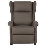 vidaXL Fauteuil inclinable Marron Tissu