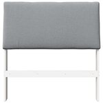 vidaXL Tête de lit capitonnée Gris clair 90 cm Pin massif